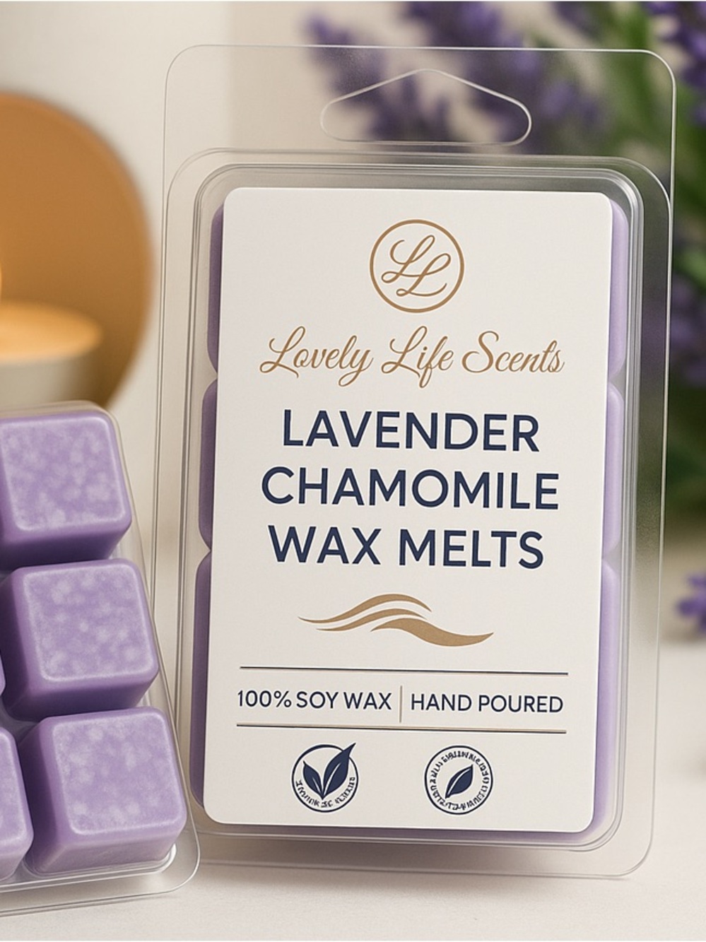 Lavender Chamomile Premium Soy Wax Melts from Lovely Life Scents